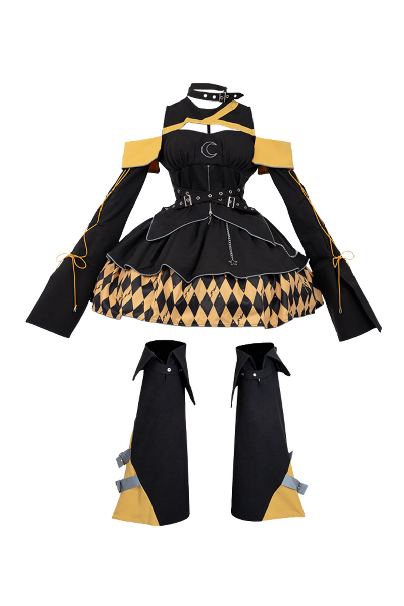 Magical Girl Combat Virtual Top + Flare Skirt + Leg Warmers