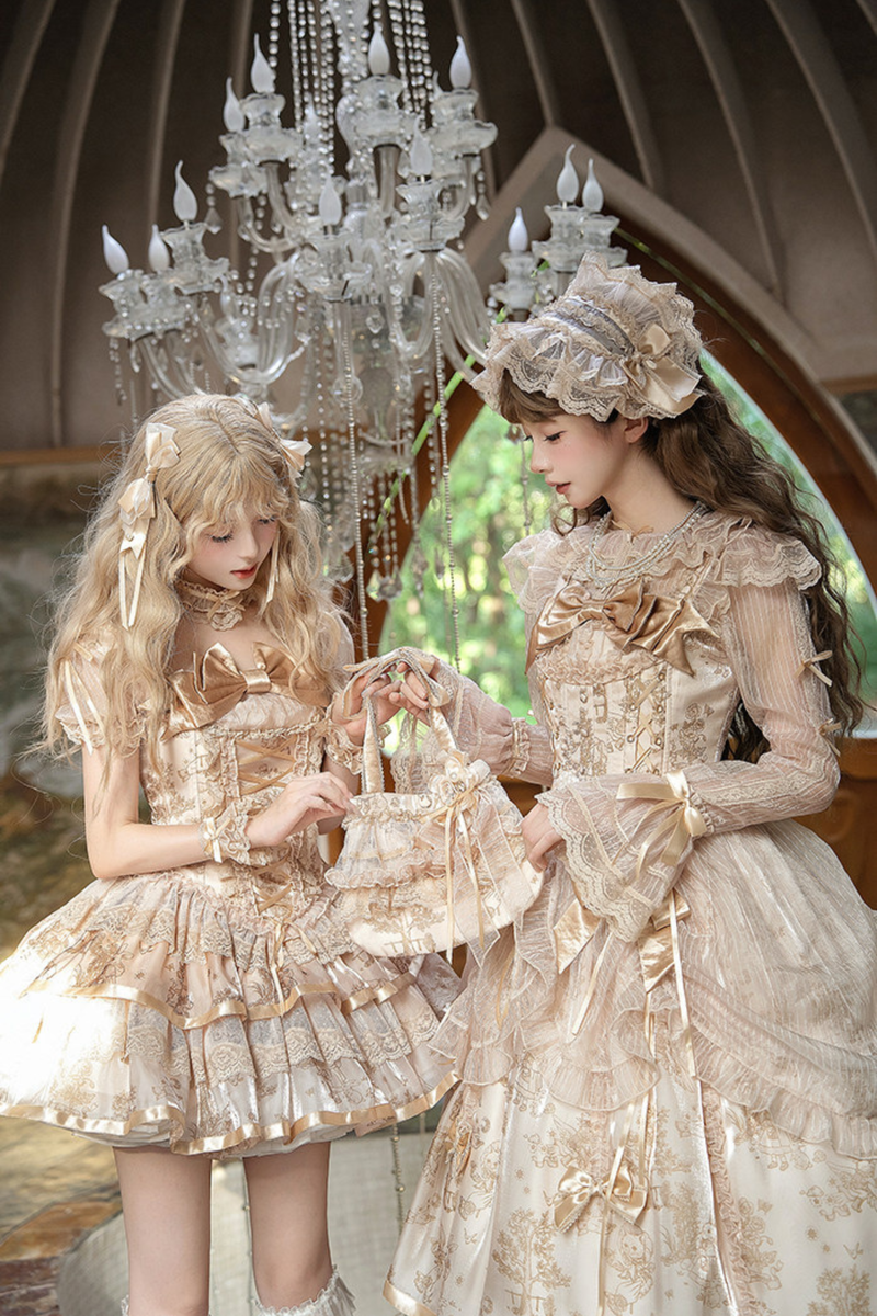 [pre-order Deadline: April 3] Gilded Fantasy Lolita Dress + Jumper Skirt