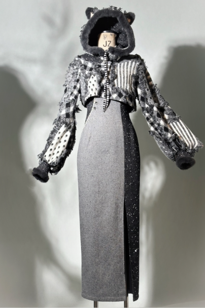 Check Design Mode Chinese Dress