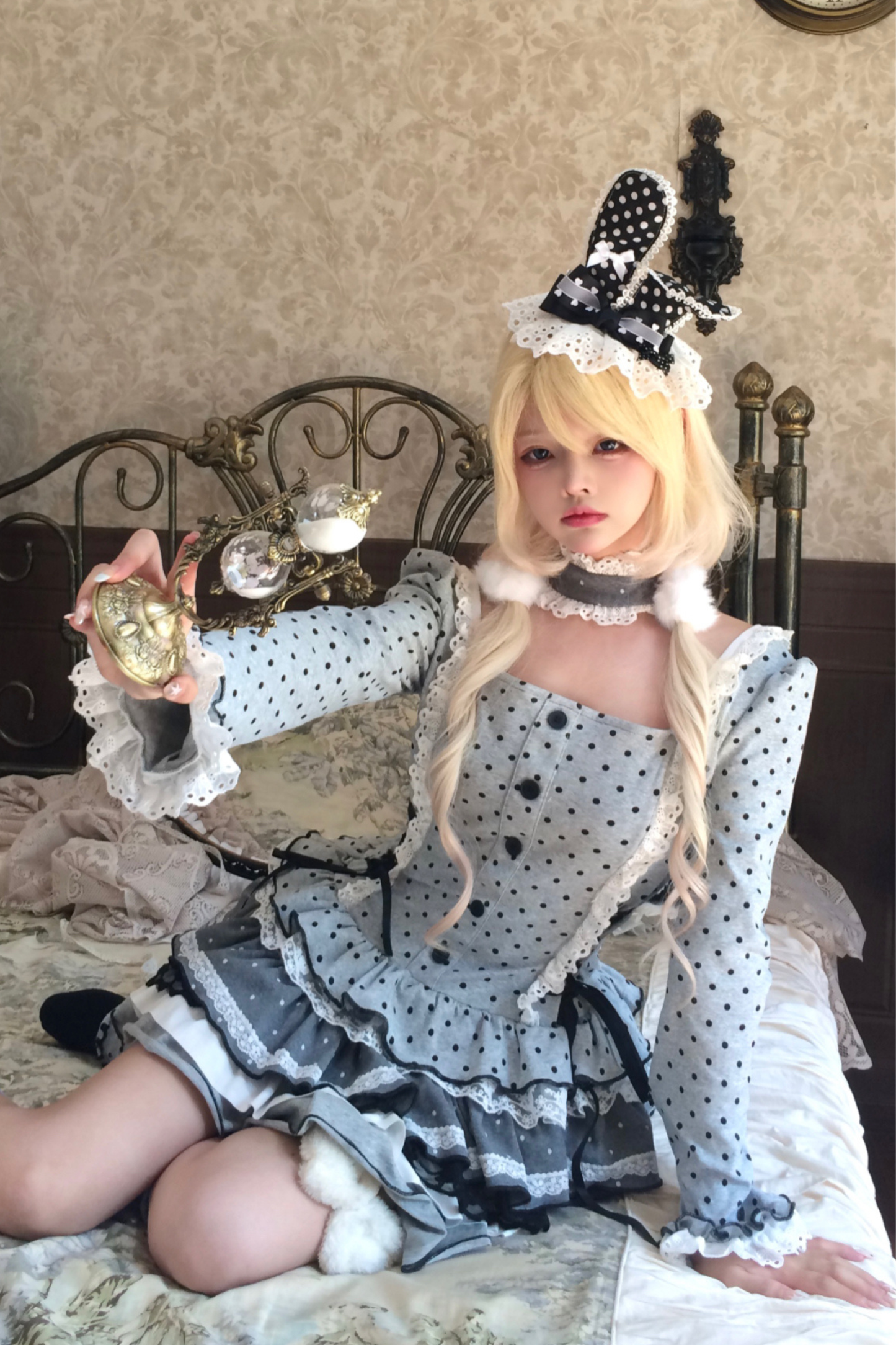 Dot Court Tiered Dress