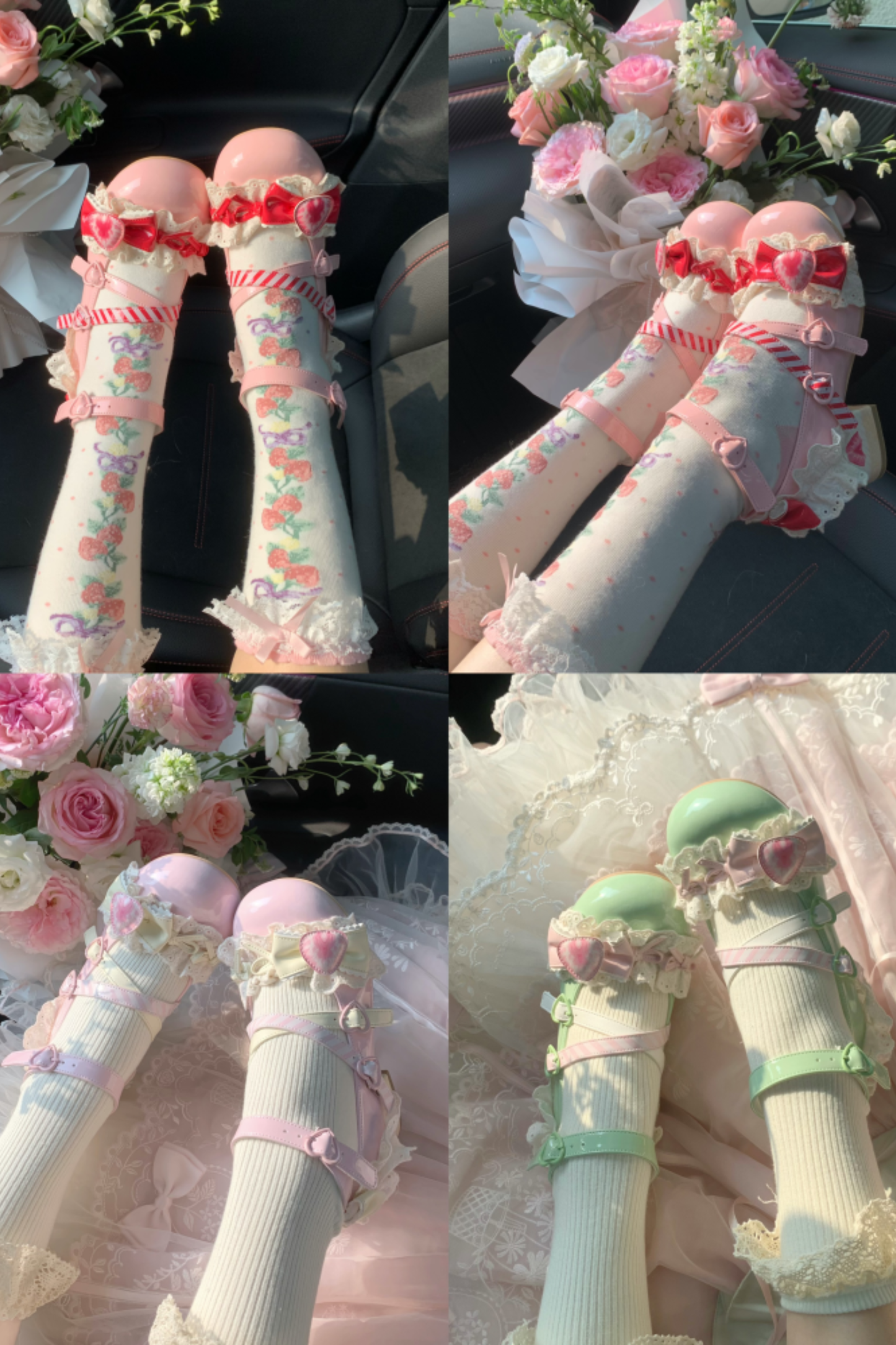 Strawberry Lolita Mary Jane Shoes