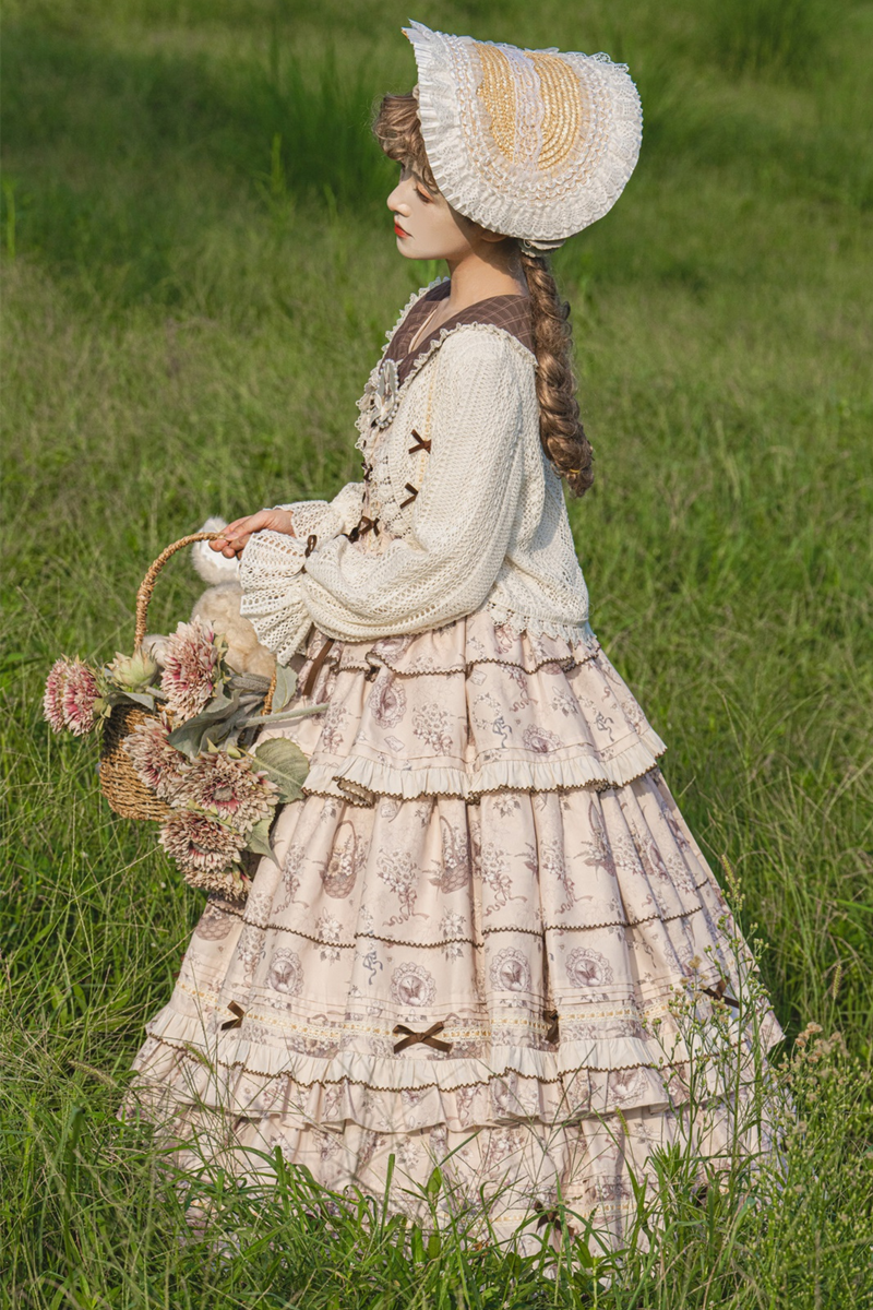 Bunning Time Lolita Dress + Doll Cardigan