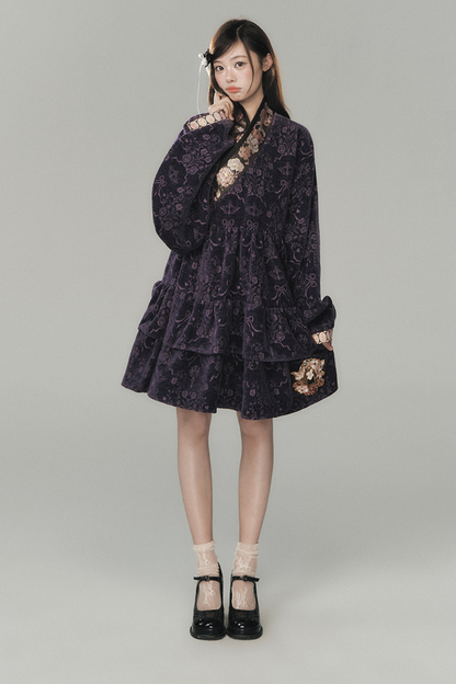 Dark Girl Chinese-style Dress + Vest