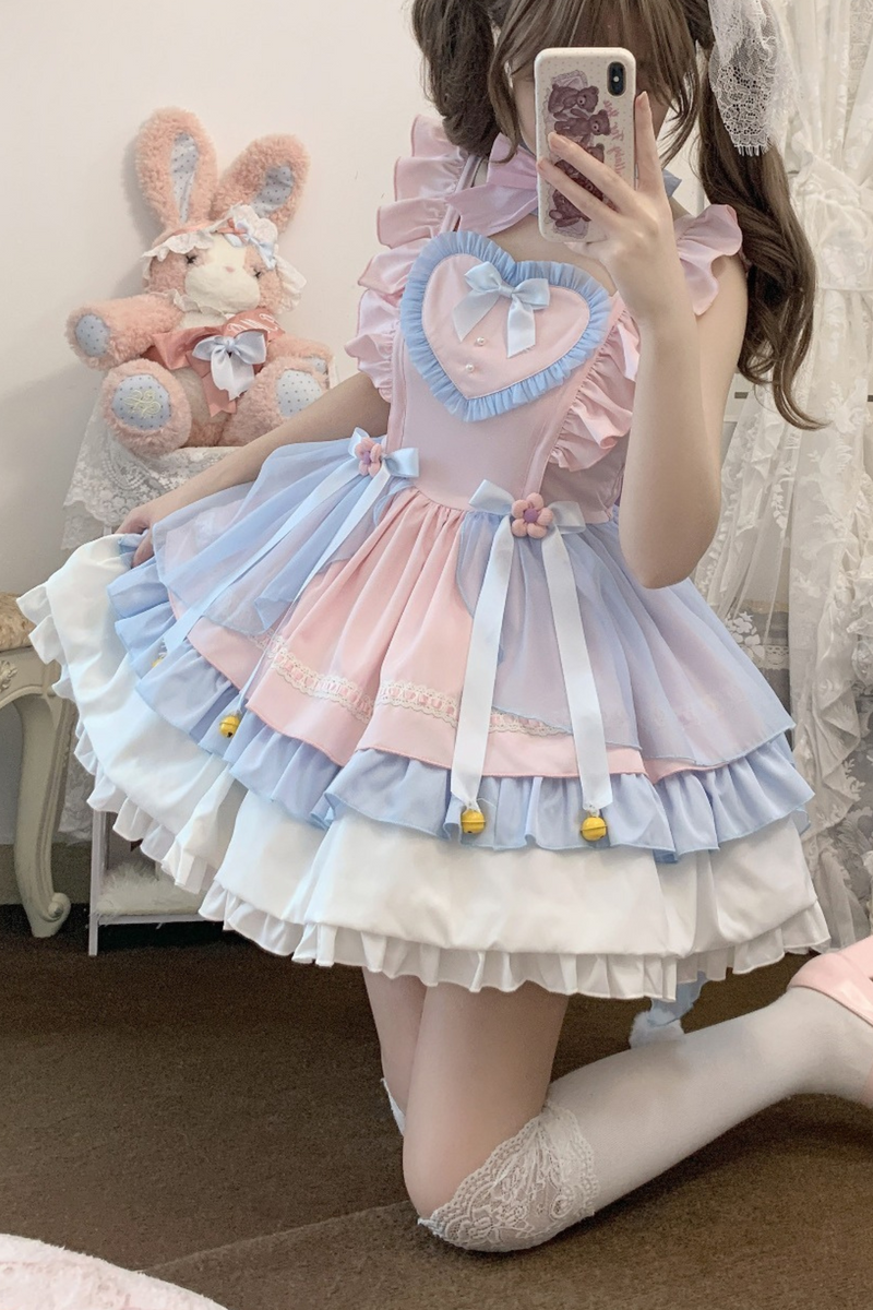 [pre-order] Sweet Heart Rabbit Pastel Lolita Dress