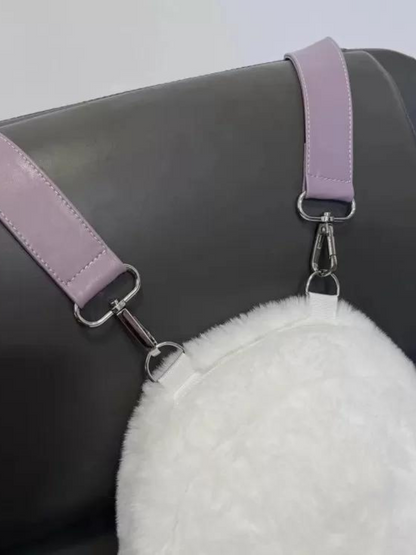 Fluffy White Ghost Backpack