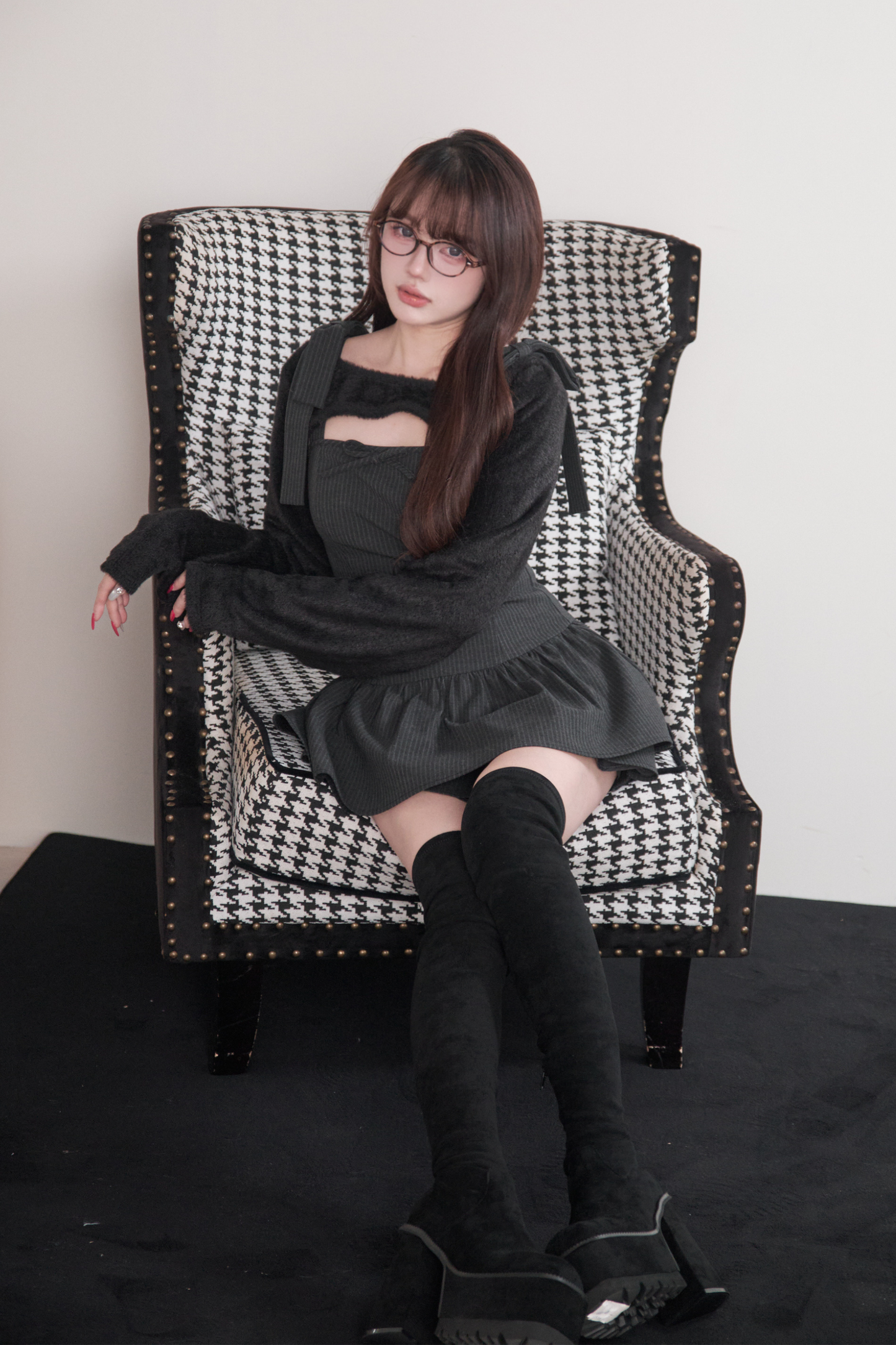 Ribbon Suspender Dress + Top