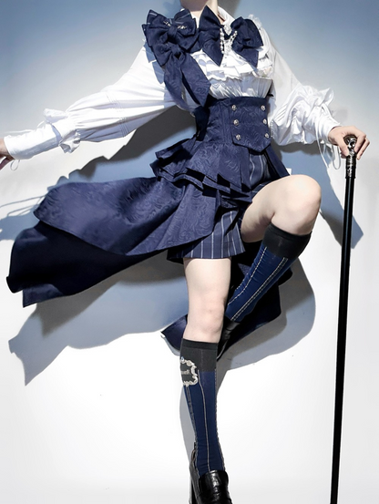 Rabbit Theater Sapphire Blue Prince Bunny Ear Outfit Set + Accessories
