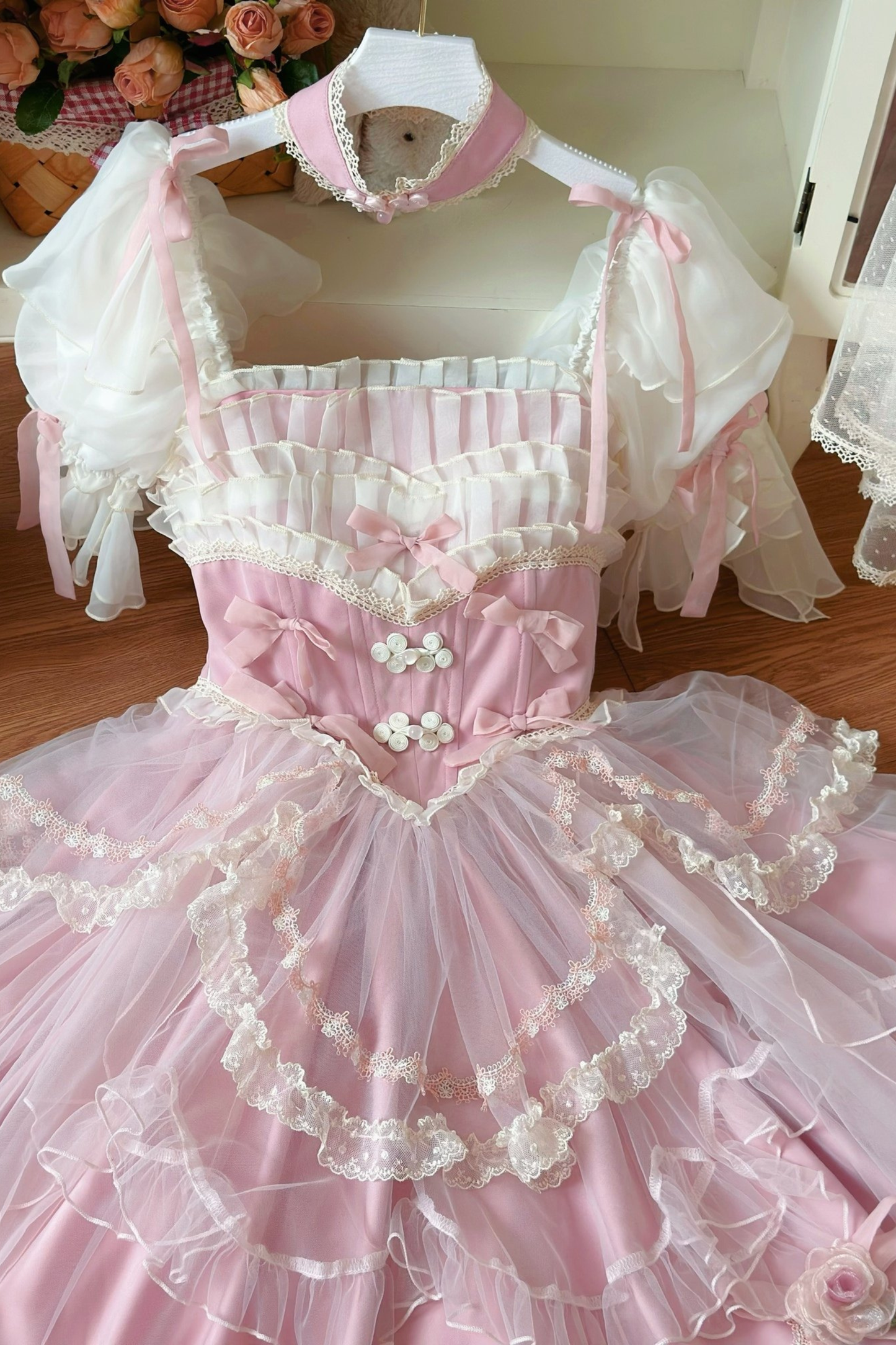 Sweet Princess Dress + Train + Veil + Accessories