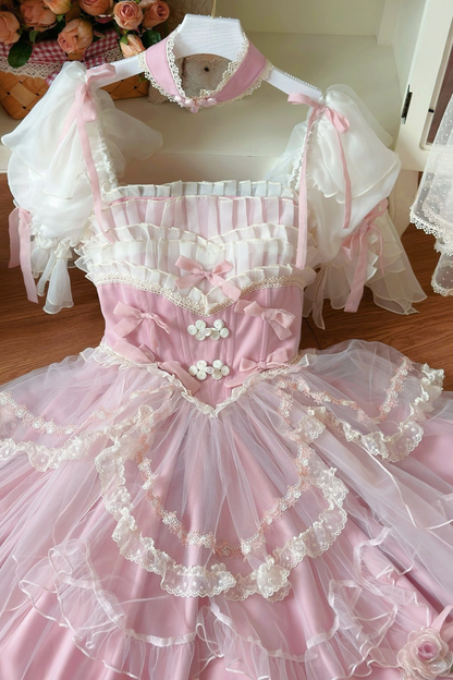 Sweet Princess Dress + Train + Veil + Accessories