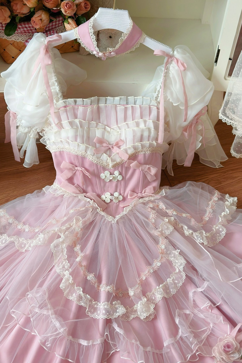 Sweet Princess Dress + Train + Veil + Accessories