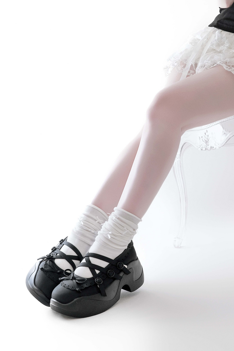 Sweet Slim Ribbon Shoes