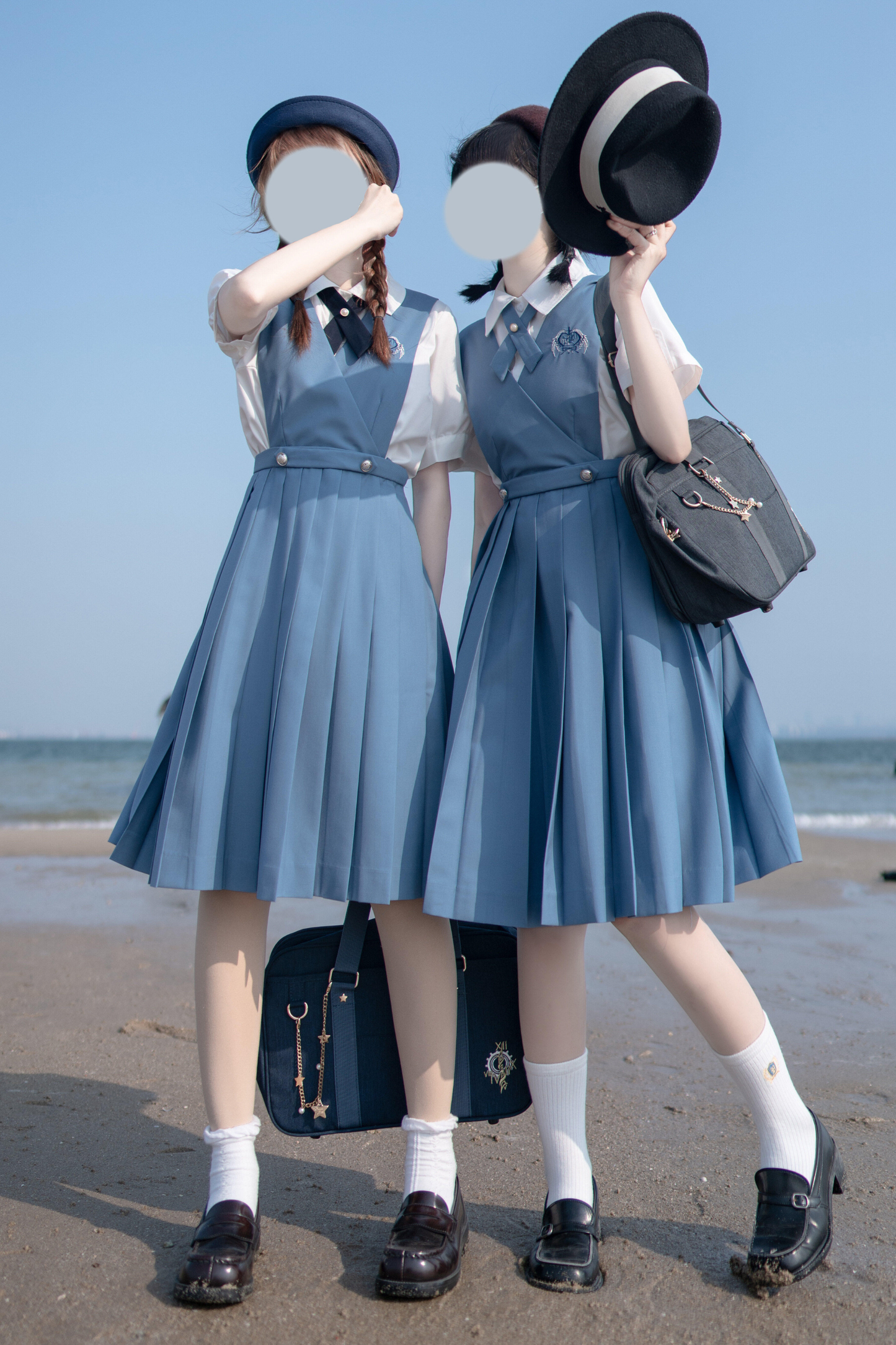Retro College Vest Skirt + Shirt + Jacket