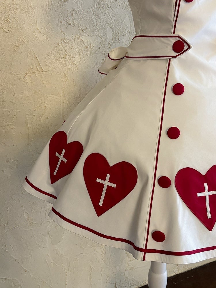 [pre-order Deadline: May 4] Heart Cross Nurse Cosplay Lolita Dress