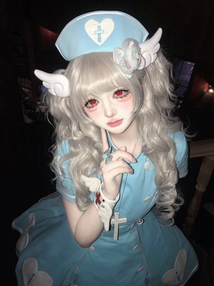 [pre-order Deadline: May 4] Heart Cross Nurse Cosplay Lolita Dress