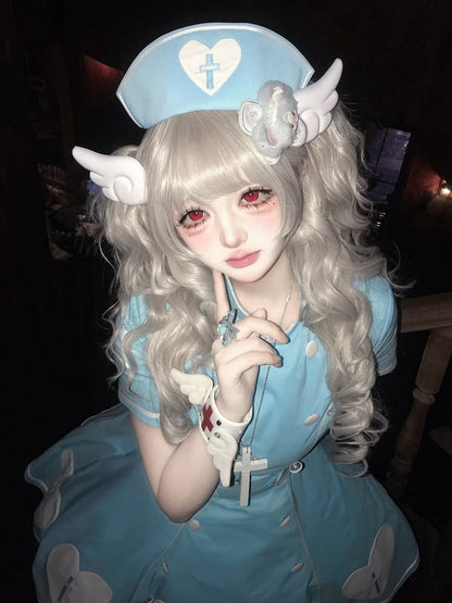 [pre-order Deadline: May 4] Heart Cross Nurse Cosplay Lolita Dress