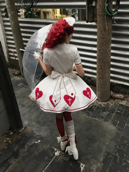 [pre-order Deadline: May 4] Heart Cross Nurse Cosplay Lolita Dress