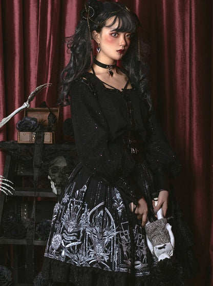 Sakura Love Lolita Heart Dark Gothic Dress
