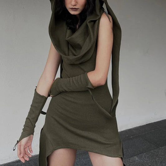 Hooded Mini Dress