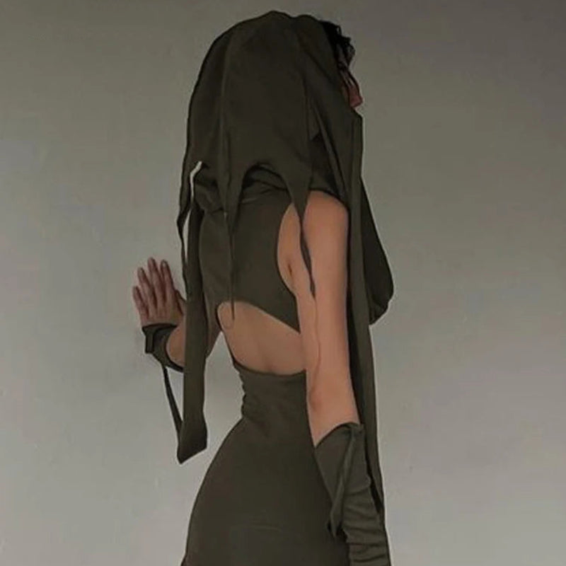 Hooded Mini Dress