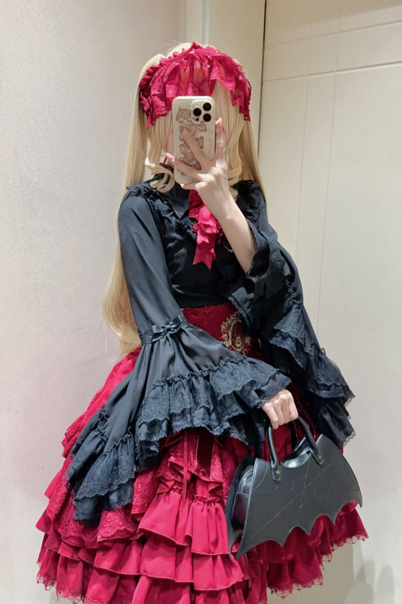 Moon River Gothic Skirt + Cape + Top + Bow