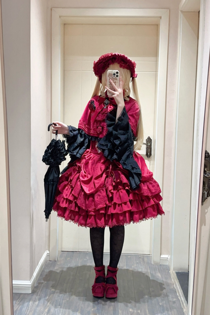 Moon River Gothic Skirt + Cape + Top + Bow