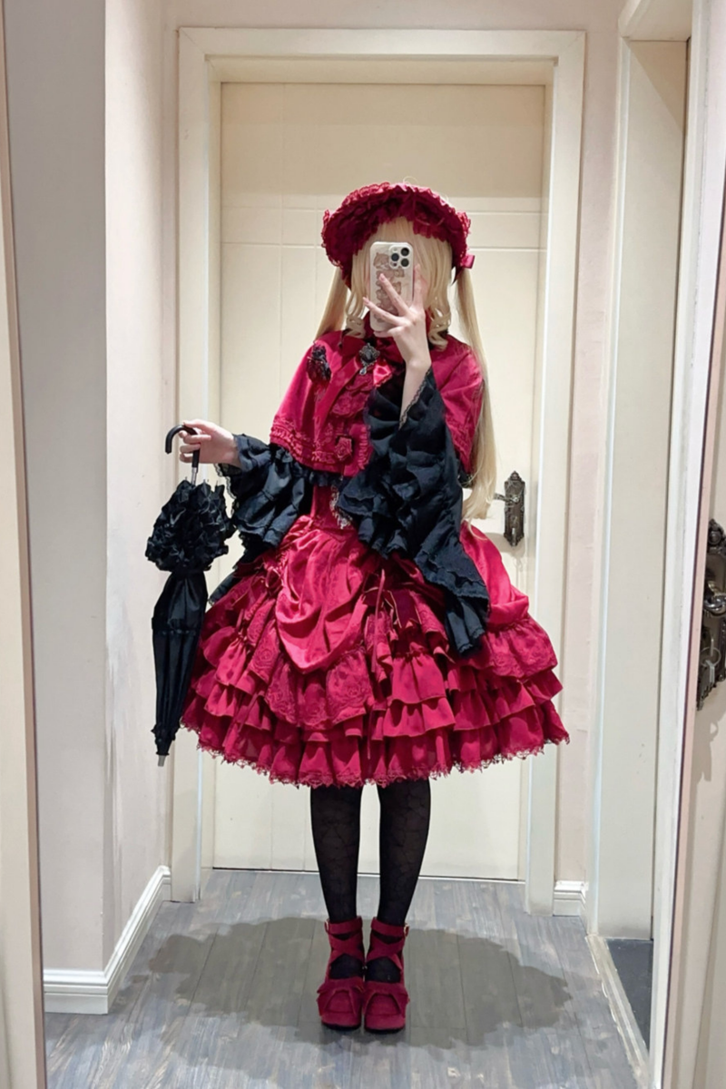 Moon River Gothic Skirt + Cape + Top + Bow
