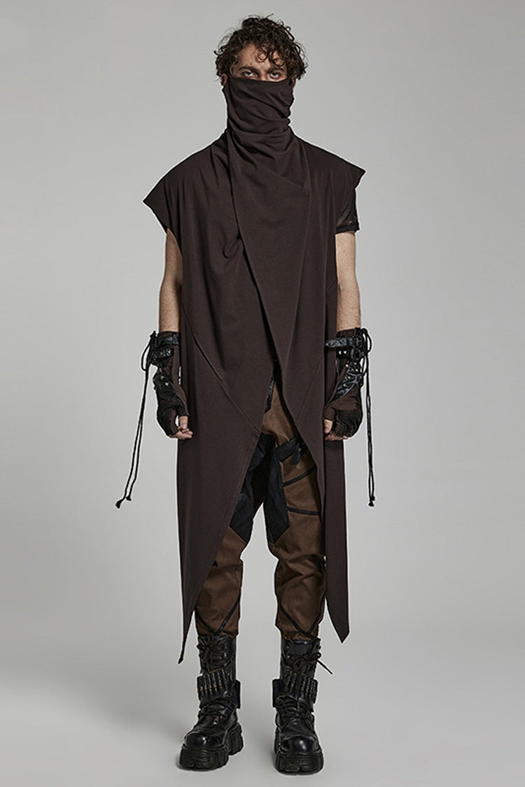 Spiked Hem Doomsday Irregular Steampunk Vest 2 Colors