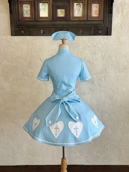 [pre-order Deadline: May 4] Heart Cross Nurse Cosplay Lolita Dress