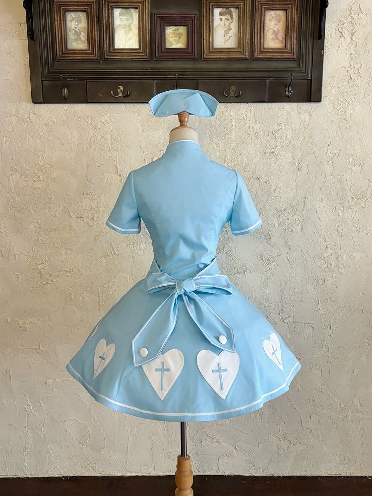 [pre-order Deadline: May 4] Heart Cross Nurse Cosplay Lolita Dress