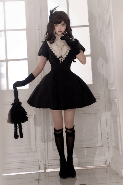 [pre-order] Dark Gothic Girl School Dress Set