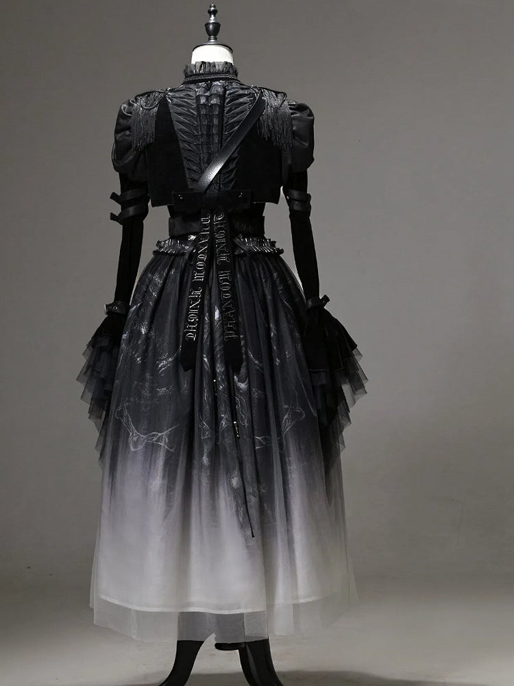[pre-order Deadline: June 8] Phantom Knight Dark Gothic Military Dress Full Set (jacket + Bustier Top + Skirt)