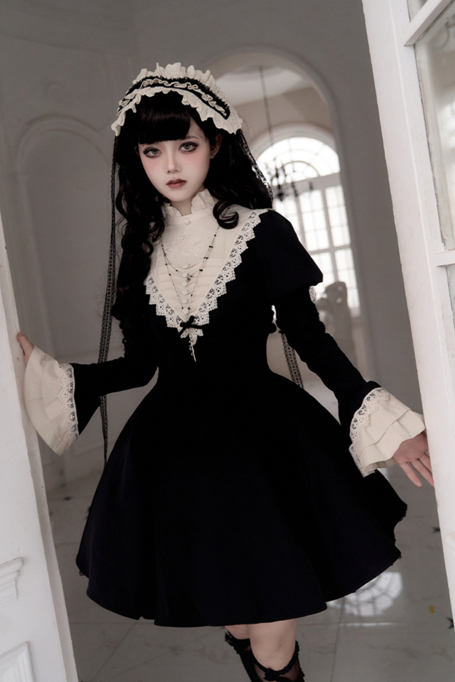 [pre-order] Dark Gothic Girl School Dress Set
