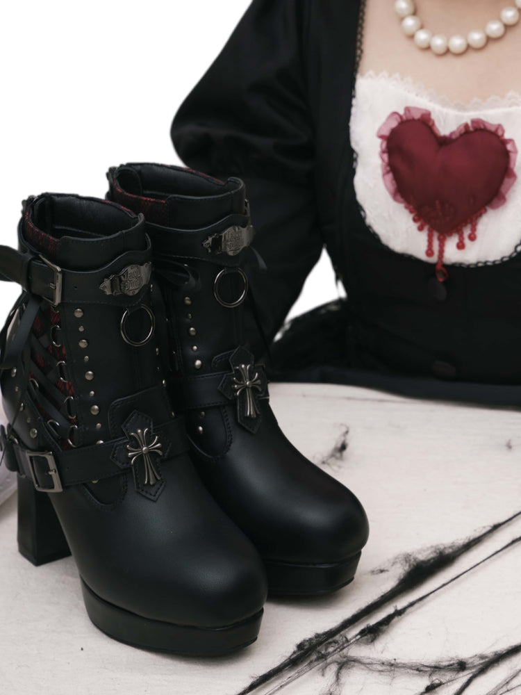 Lacybones Dark Gothic Punk Boots