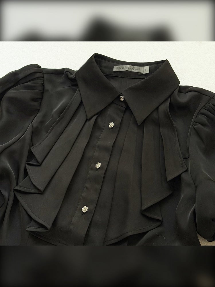 [pre-order Deadline: May 13] Bone Iris Gothic Black Ruffle Shirt + Corset Skirt + Accessories