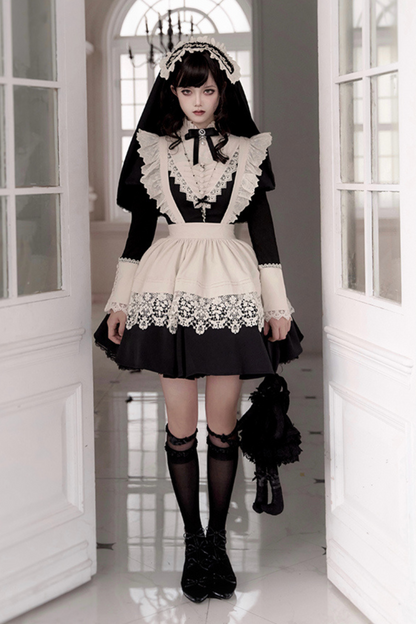 [pre-order] Dark Gothic Girl School Dress Set