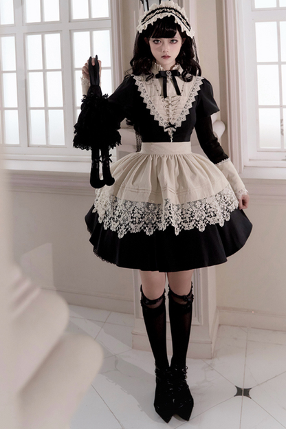 [pre-order] Dark Gothic Girl School Dress Set