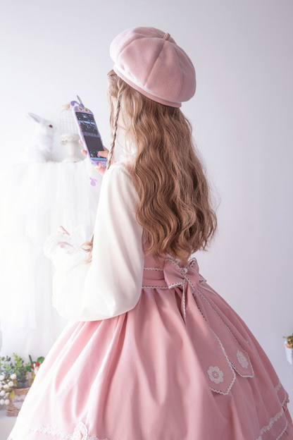 Pure Sweet Lolita Jumper Skirt + Hat + Headband