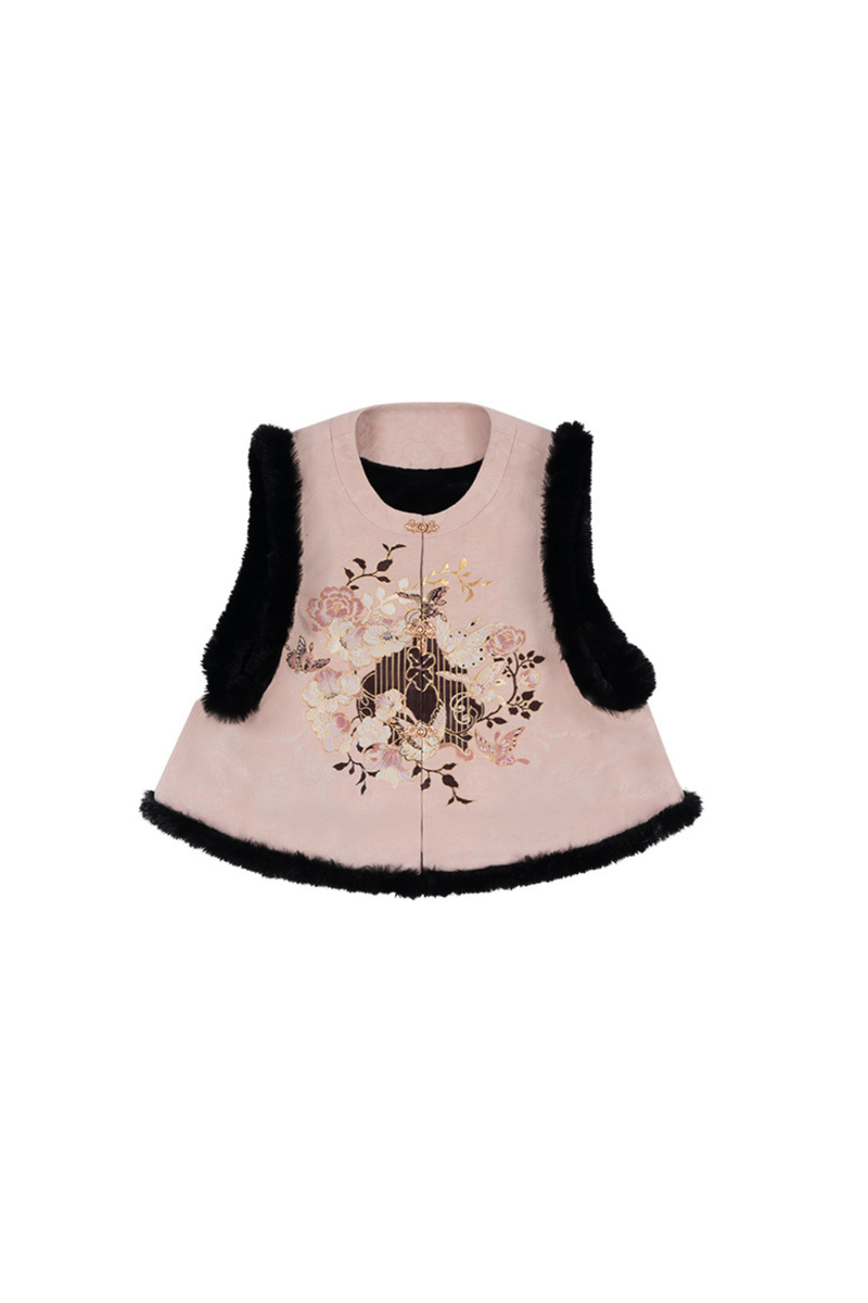 Dark Girl Chinese-style Dress + Vest