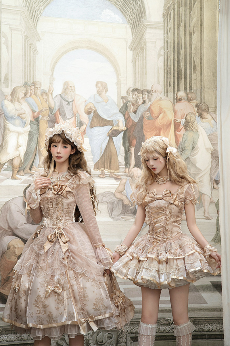 [pre-order Deadline: April 3] Gilded Fantasy Lolita Dress + Jumper Skirt