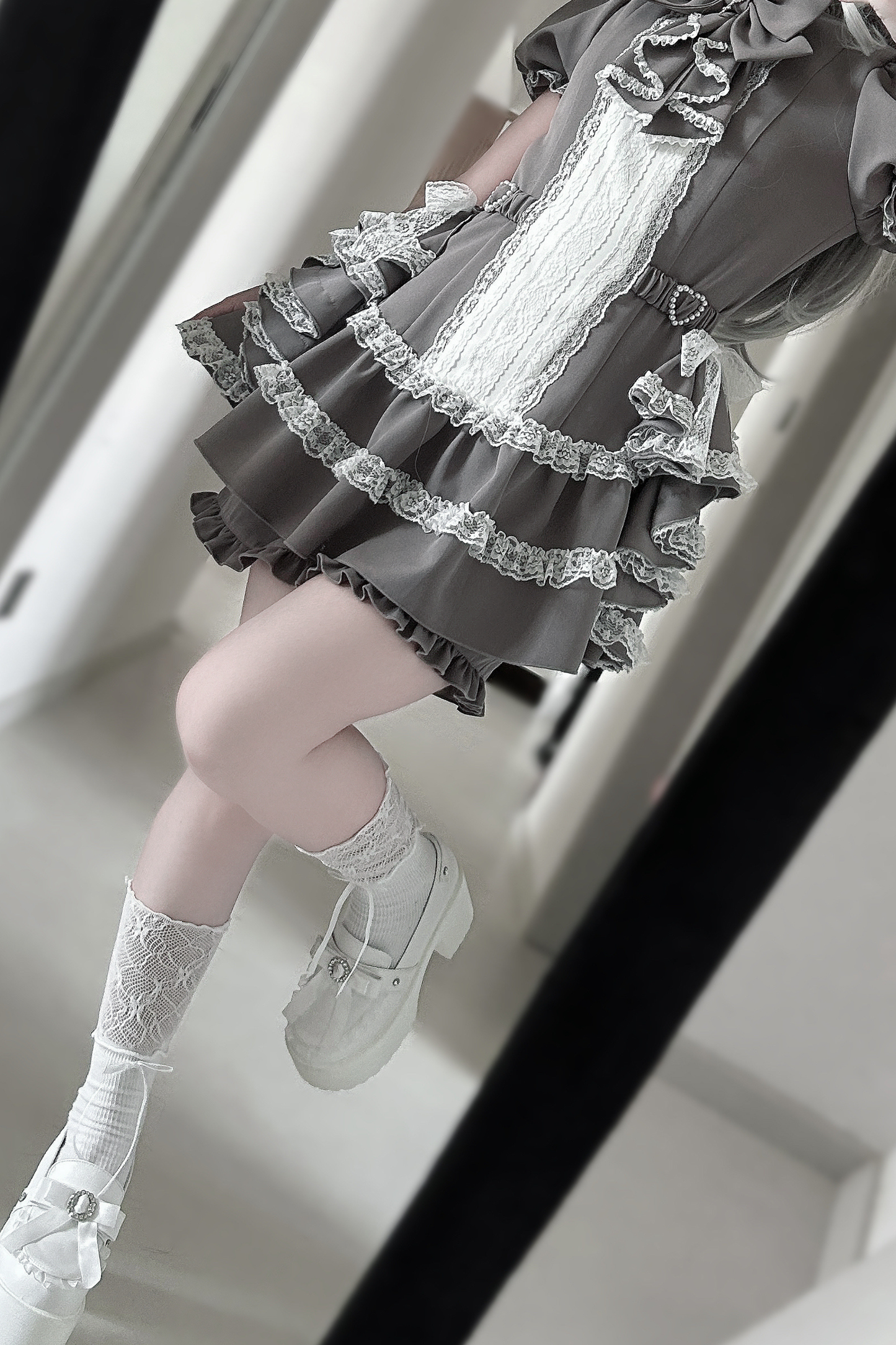Puff Sleeve Gothic Style Top + Pants