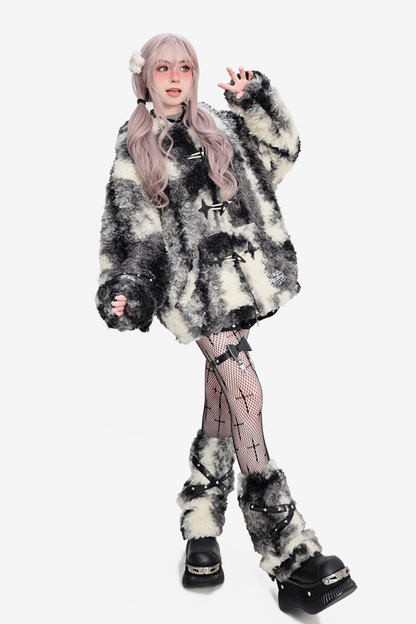 Bunny Mode Hooded Coat + Fur Leg Covers