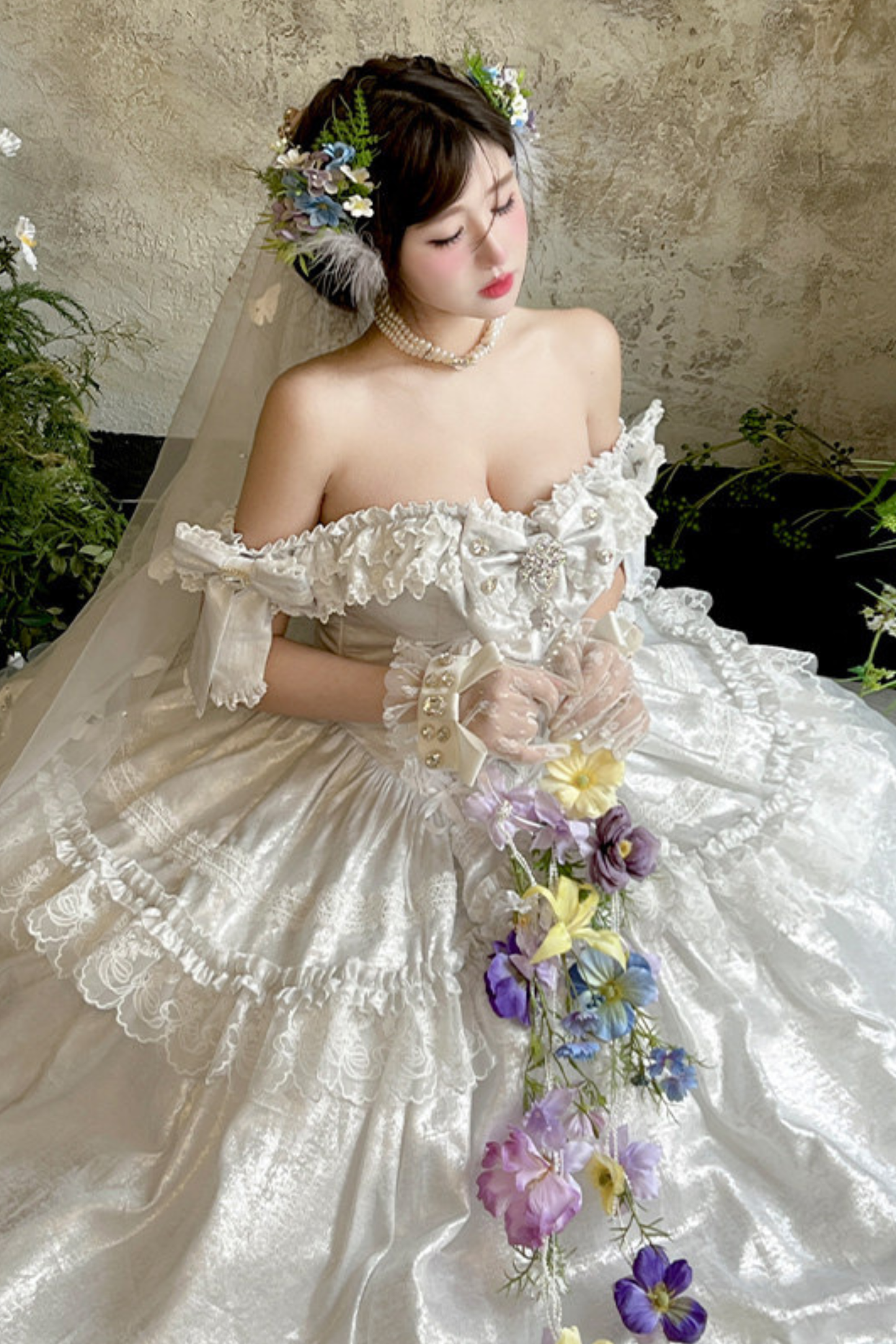 Wedding Moonlight Formal Dress + Veil