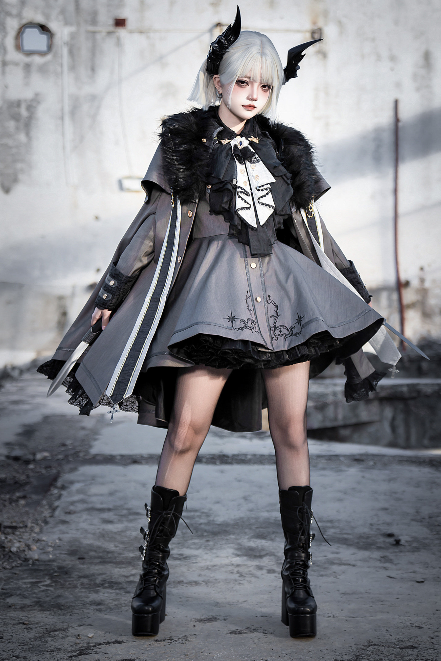 Fantasy Prince Army Coat + Cape + Shirt