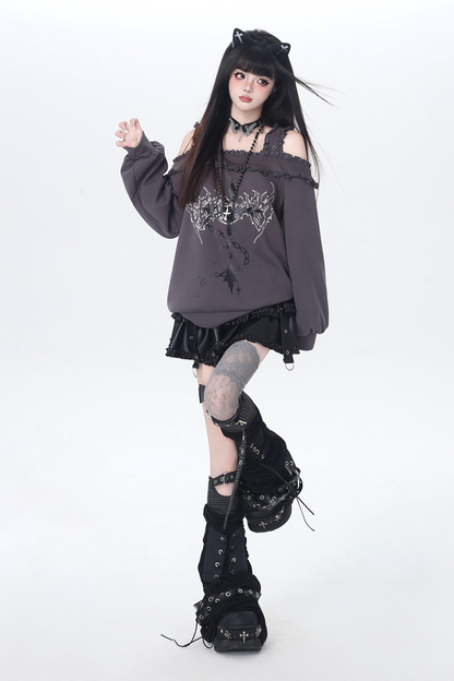 Cross Silence One-shoulder Top