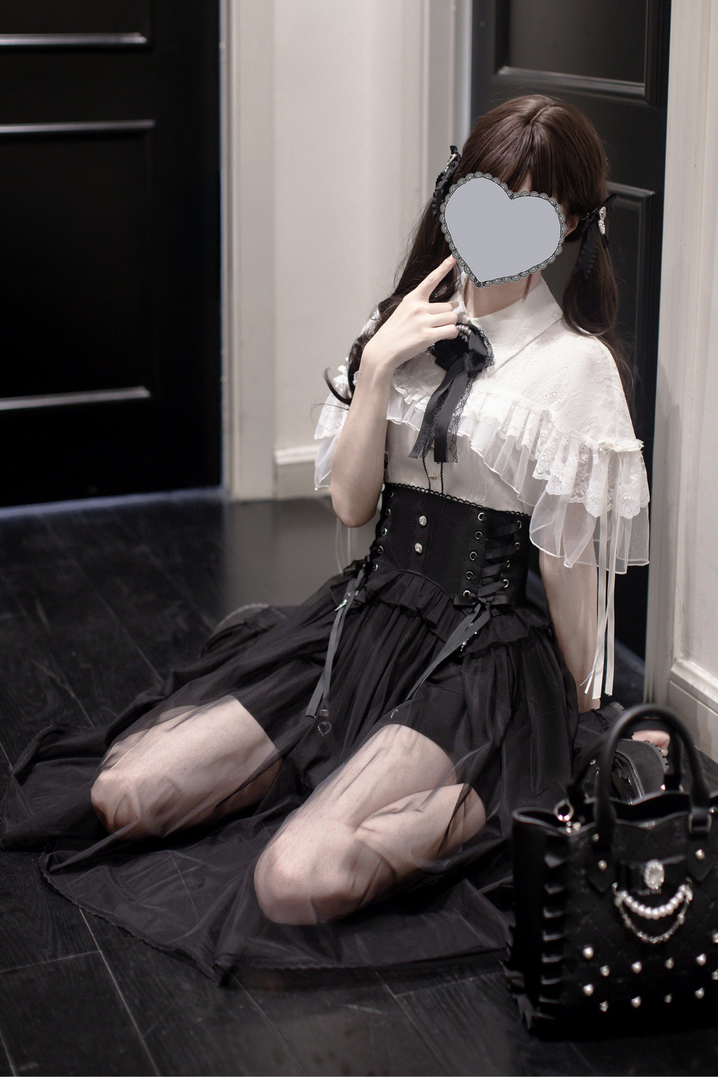[pre-order] Jirai Cape Top + Sheer Skirt + Ribbon