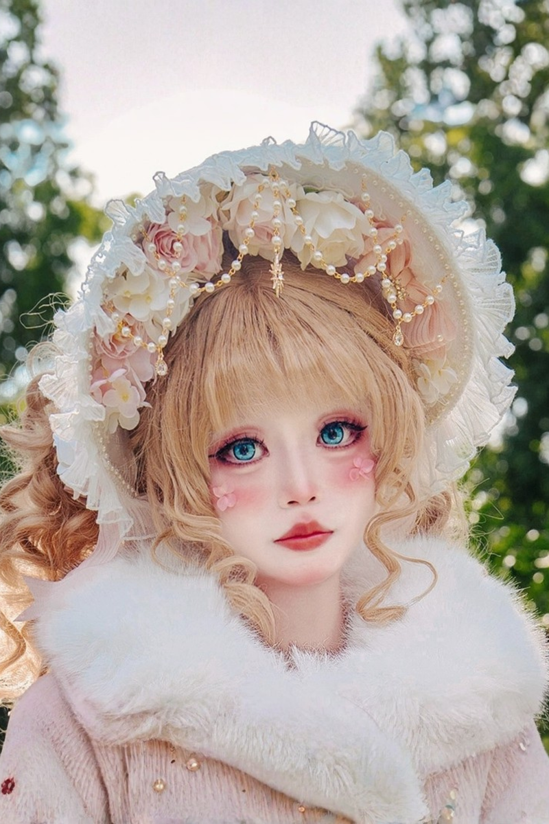 Forest Illusion Bridal Hat + Necklace