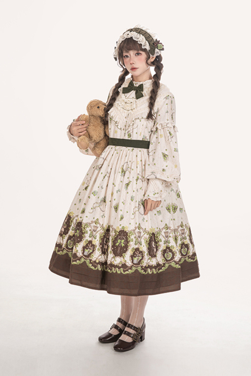 Winery Retro Bear Lolita Dress