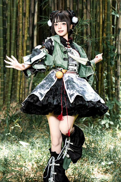 [pre-order] Bamboo Chinese-style Panda Dress Suit