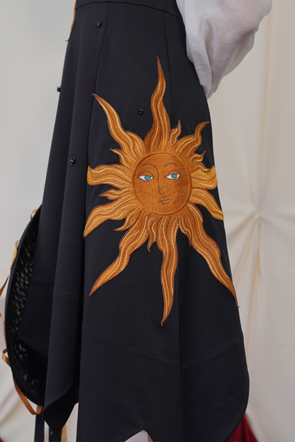 Sunflower Straps Slim Swing Retro Dress