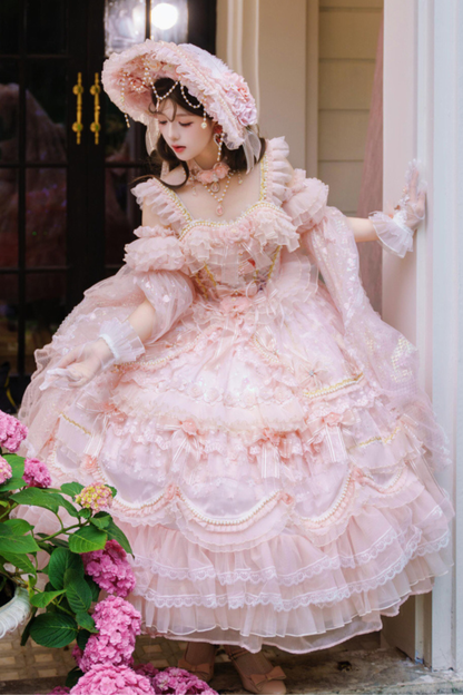 Sweet Flower Tea Party Medium Lolita Dress
